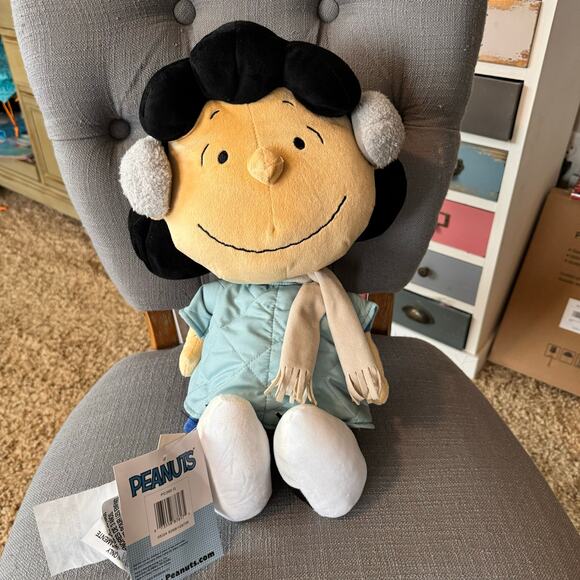 Peanuts Accessories - Lucy Pillow Peanuts Plush 16 inch Snuggler Lucy Toy Charlie Brown Gang